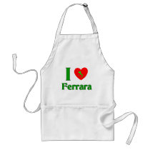 I Love Ferrara Italy Apron
