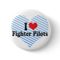 I Love Fighter Pilots Pinback Button
