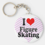 I love Figure Skating Key Chain