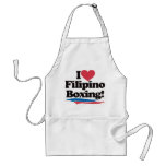 I Love Filipino Boxing aprons