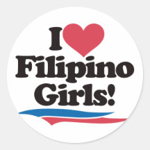 I Love Filipino Girls Sticker