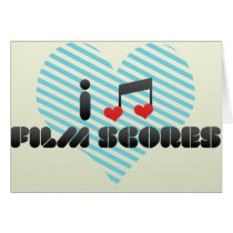 I Love Film Scores Greeting Card