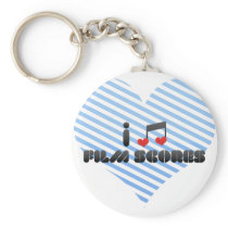 I Love Film Scores Keychains