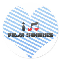 I Love Film Scores Sticker