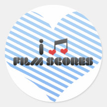I Love Film Scores Sticker