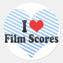 I Love Film Scores Sticker