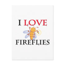 I Love Fireflies Postcards