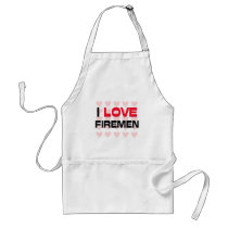 I LOVE FIREMEN APRON