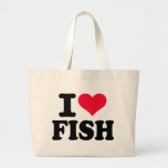 I love Fish Tote Bag