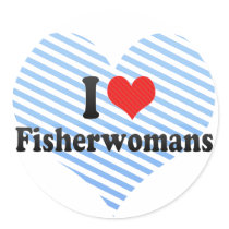 I Love Fisherwomans Sticker