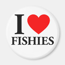 I Love Fishies Refrigerator Magnets