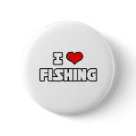 I Love Fishing buttons