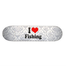 I love Fishing Custom Skate Board
