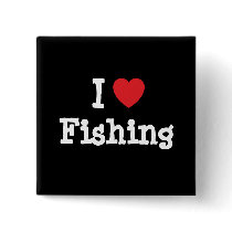 I love Fishing heart custom personalized