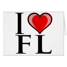 I Love FL - Florida Card