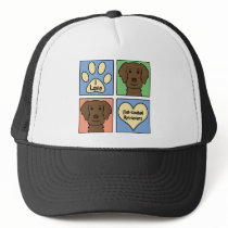 I Love Flat-Coated Retrievers Hat