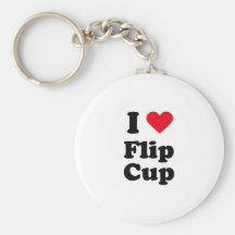 I love flip cup key chain