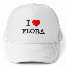 I Love Flora Trucker Hats