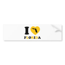 I Love Florida Bumper Sticker
