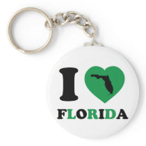 I Love Florida Key Chain