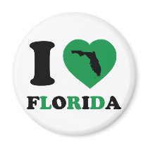 I Love Florida Fridge Magnet