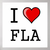 I Love Florida Poster