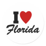 I Love Florida stickers
