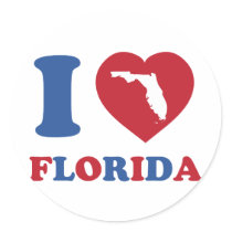 I Love Florida Sticker