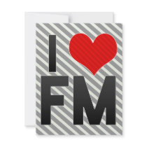 I Love FM Personalized Invitation