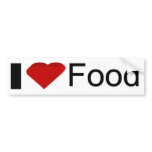 I love food bumper stickers