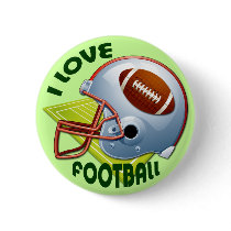 I LOVE FOOTBALL PINS