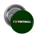 I Love Football Button