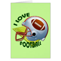 I LOVE FOOTBALL CARD