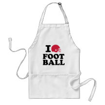 I love Football helmet Aprons