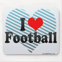 I Love Football Mouse Pad