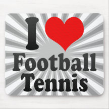 I love Football Tennis Mouse Pad