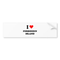 I Love Forbidden Island Northern Mariana Islands Bumper Stickers