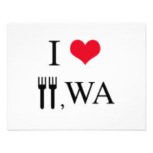I Love Forks, WA Custom Announcement