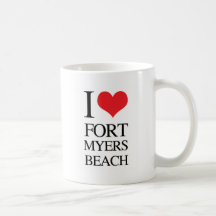 I Love Fort Myers Beach Coffee Mugs