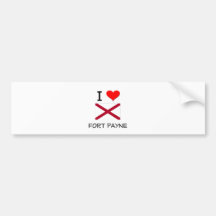 I Love FORT PAYNE Alabama Bumper Sticker