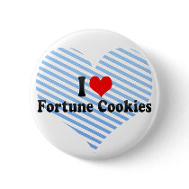 I Love Fortune Cookies Pinback Buttons