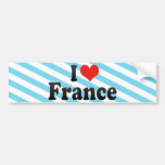 I Love France Bumper Sticker