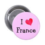 I Love France Button