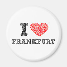 I love Frankfurt Refrigerator Magnets