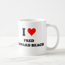 I Love Fred Howard Beach Florida Coffee Mugs