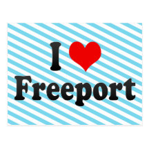 I Love Freeport, United States Postcard