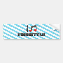 I Love Freestyle Bumper Stickers