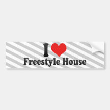 I Love Freestyle House Bumper Sticker