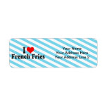 I Love French Fries Custom Return Address Label