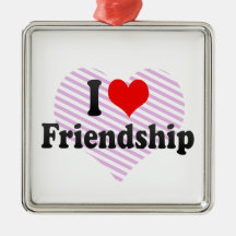 I love Friendship Christmas Ornaments